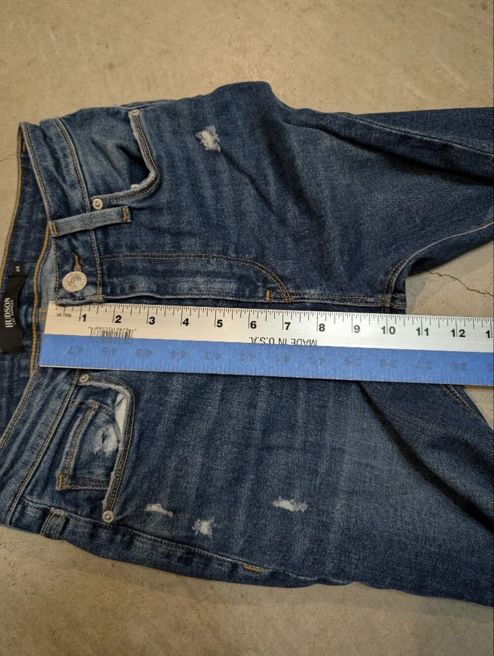 Hudson Holly Flare Leg Jeans Women's 25 Denim High Rise